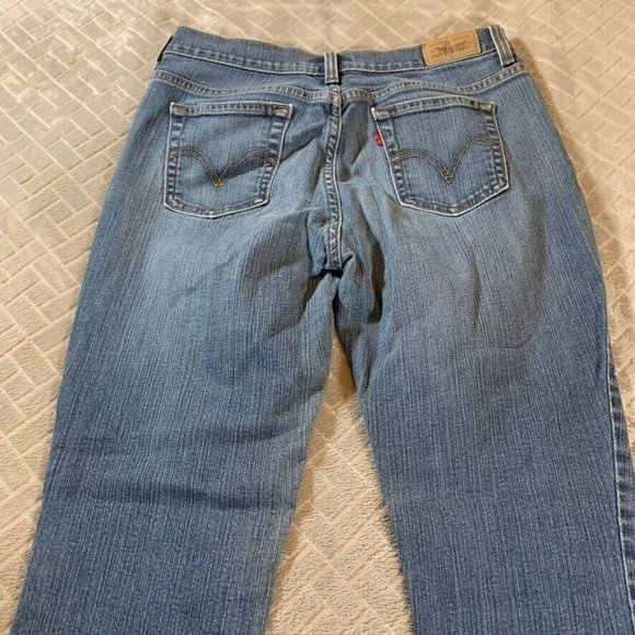 Levis Womens 6 Denim Jeans Blue 515 Boot Cut Mid Rise Medium Wash Stretch - Picture 10 of 12